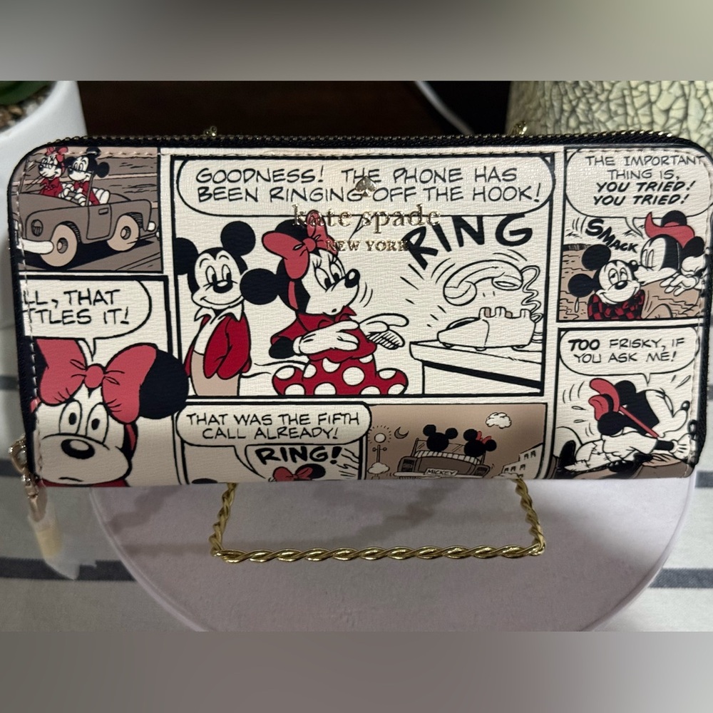 NWT Kate Spade Cartoon Print Wallet